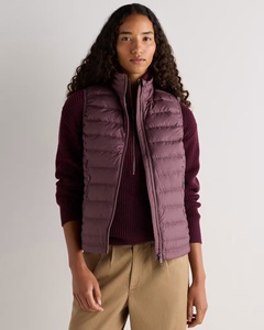 Women's Quilted Puffer Vest Stand Collar Zipper <b>Waistcoat</b> Lightweight Warm Outerwear for Winter Women Padded Bubble Vest - Product Image 1