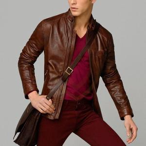 แจ็คเก็ตหนังผู้ชายขายดี ออกแบบโลโก้เองได้ สไตล์ใหม่ แจ็คเก็ตหนังแฟชั่นฤดูหนาวสำหรับผู้ชายสำหรับกิจกรรมกลางแจ้ง - Product Image 4
