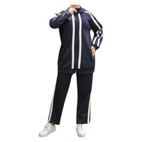 Üreticinin Mütevazı Müslüman Kadınlar İçin Aktif Spor Giyimleri-Nefes Alabilen Çevre Dostu Polyester/Pamuk Uzun Kollu Tesettür Giyim