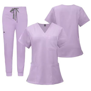 Ensembles de blouses médicales à col en V avec plusieurs poches, pantalon de jogging, tenue pour chirurgiens, médecins, infirmières, hôpitaux - Product Image 3