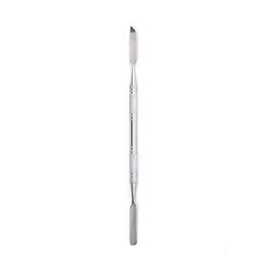 Textured Handle Stainless Steel Cosmetic Spatula Dual Head Foundation Mixing Rod Non Slip <b>Makeup</b> Artist Blending <b>Tool</b> - Product Image 1