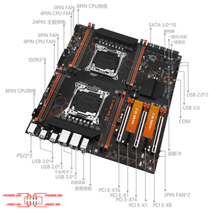 Nueva Placa Base Original Jiuxieshi X99 MDB-3 (X99 MD8-3) de Doble Socket LGA 2011-3 8* DDR3 - Product Image 4