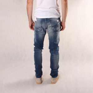 Men’s Custom Ripped <b>Jeans</b> High Street Retro Fashion Casual <b>Soft</b> Comfortable Denim Pants Wholesale - Product Image 3