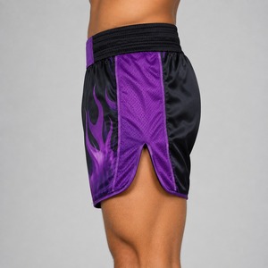 Pantalones Cortos de Artes Marciales Mixtas (MMA) y Muay Thai, Elásticos, Lisos, Personalizados al por Mayor, Talla Grande, Transpirables, para Hombre y Mujer, 2026 - Product Image 2