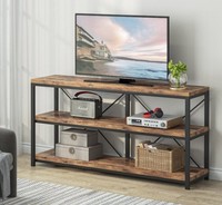 Table console moderne en bois de manguier massif avec structure en fer et rangement, meubles de salon pour hôtel et salle à manger