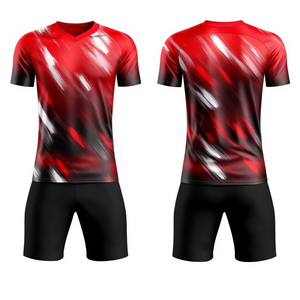 Conjunto de Ropa Deportiva de Fútbol Personalizada, Camiseta y Pantalones Cortos de Fútbol, Uniforme Profesional de Equipo, Ropa de Entrenamiento Personalizada con Diseño y Talla a Medida - Product Image 1