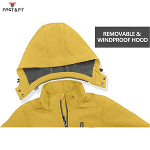 Chaqueta Deportiva Unisex 3 en 1 con Estampado, Tejida, de Tejido Softshell, con Cremallera, Resistente al Viento y al Agua para Otoño/Invierno - Product Image 5