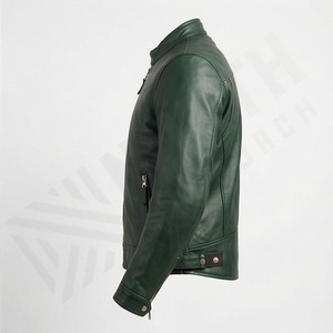 Veste de moto en cuir véritable pour homme de qualité supérieure, nouvelle arrivée, vestes de moto d'hiver, protections amovibles, personnalisables - Product Image 3