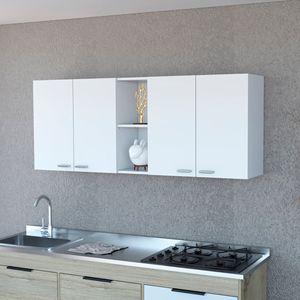 Armadio da Cucina Winslow 150 con Quattro Ante, Due Divisori e Due Ripiani - Product Image 6