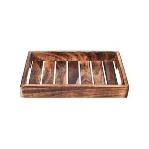 Plateau de service rectangulaire en bois de luxe, fait main, design minimaliste, assiettes et plats au meilleur prix - Product Image 1