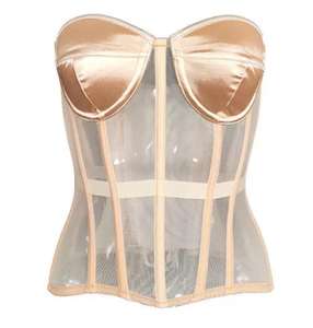 Vintage Women's Overbust Corset Tops Sexy Shapewear Breathable Eco-Friendly Leather for Plus Sizes <b>Tummy</b> <b>Control</b> Medium <b>Control</b> - Product Image 1