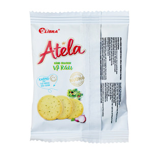 ATELA Crackers croustillants aux légumes 342G, collation végétale dorée et croustillante, usine OEM - Product Image 5
