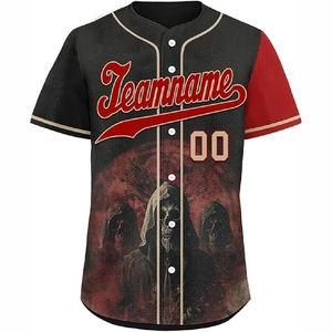 Maillot de baseball léger sublimé avec impression intégrale pour uniformes de baseball de compétition - Product Image 3