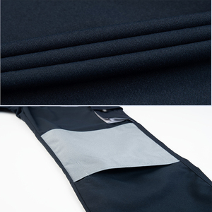 Combinaison de travail pour homme, noire et grise, en polyester, résistante à l'abrasion, plusieurs poches, manches longues, fermeture éclair sur le devant, uniforme - Product Image 6
