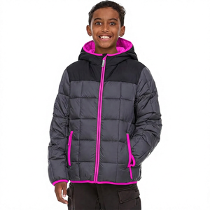 Chaqueta Acolchada con Capucha Unisex, Color Sólido, Resistente al Viento, Relleno Grueso de Poliéster, Cierre de Cremallera, Corte Regular, Informal, para Invierno - Product Image 6