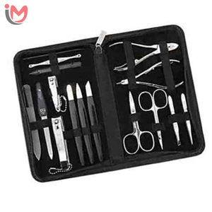 Professional <b>Manicure</b> Set Nail Clippers Pedicure <b>Kit</b> Stainless Steel PU Leather Case Customized Box Logo Beauty Travel OEM - Product Image 2