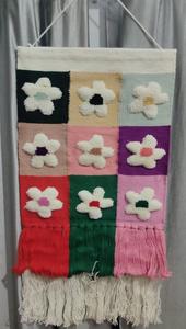 Tapiz de Macramé Tejido a Mano con Lana, Arte Abstracto para Colgar en la Pared, Decoración Boho para el Hogar, Decoración de Pared para Sala de Estar - Product Image 3