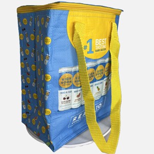 Custom Logo Insulated Cooler Bag Thermal Foldable Waterproof Non-Woven Capacity Grocery Eco-Friendly Zipper Closure - Product Image 3