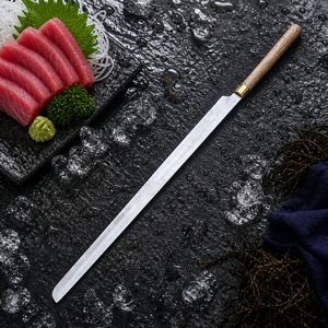 Handmade Long Tuna Fish <b>Knife</b> 35-inch Stainless Steel Professional Filleting <b>Slicing</b> Tool Wood Handle Eco-Friendly - Product Image 4