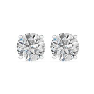 Boucles d'oreilles en or massif 14K 9K 10K 18K avec diamants de laboratoire certifiés IGI, fabricant de bijoux fins éthiques RJC ODM OEM, vente en gros EA502068 - Product Image 1