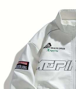 Wholesale Oem New 2026 Mens Clothing High Quality Leather <b>Jacket</b> Custom Varsity <b>Jacket</b> Motorcycle Nascar F1 <b>Racing</b> <b>Jacket</b> - Product Image 4