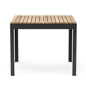 Modern Square <b>Wooden</b> <b>Dining</b> <b>Table</b> With Metal Legs Minimalist Design Stable Outdoor Indoor Furniture For Home Kitchen Restaurant - Product Image 5
