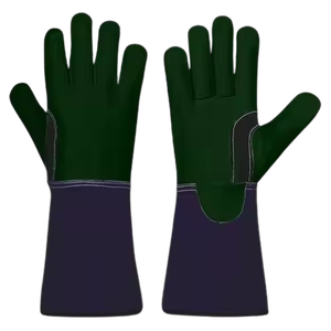 Guantes de soldadura TIG de cuero de cabra y vaca de alta resistencia con certificación CE para seguridad industrial - Product Image 4