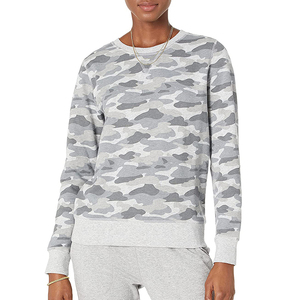 <b>Women</b> Sporty Stripe Sleeve Sweatshirt <b>Long</b> Sleeve Fleece Pullover <b>Jumper</b> - Product Image 1