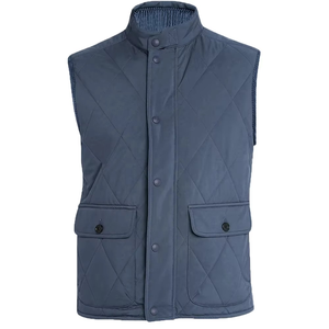 เสื้อกั๊กผู้ชาย 100% แบรนด์แท้ หนา สีดำ ดีไซน์เนอร์ วินเทจ คลาสสิก ซิป ทรงเข้ารูป - Product Image 2