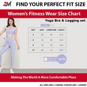 Ensemble de yoga 2 pièces pour femme, vêtements de sport haute élasticité et respirants, OEM&ODM, ensemble soutien-gorge de yoga doux et respirant pour femme - Product Image 6