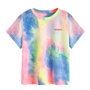 Camisetas de tela transpirable con estampado tie-dye, ropa casual de manga corta para hombre, camisetas tie-dye de verano en venta - Product Image 1