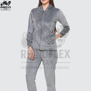 New Wholesale Plus Size Women's Yoga 2-piece <b>Velvet</b> Polyester Cotton <b>Tracksuit</b> Set Soft Breathable Jogger Eco-friendly Quick Dry - Product Image 6