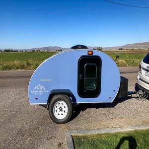 Caravana Mini Teardrop de Entrega Rápida, Remolque de Viaje para Acampar, Impermeable, Moderno, con Ducha, Compre Ahora a Bajo Precio - Product Image 6