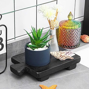 Elevador de pedestal de madera hecho a mano, más vendido, soporte con patas de madera para baño, cocina, soporte para jabón, soporte para plantas, decoración para el hogar y la Oficina - Product Image 4