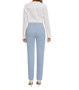 Pantalones de Vestir Rectos Elásticos para Mujer, con Bolsillos, para Trabajar, Casuales, de Traje, Fábrica de Bangladesh, Nueva Llegada - Product Image 1