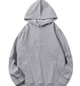 Sudadera con Capucha de Algodón de Color Sólido a Precio de Fábrica, con Estampado, Bolsillos Holgados en los Hombros, para Primavera y Otoño - Product Image 1