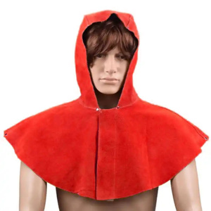 Casquette de sécurité industrielle robuste la plus vendue, équipement de protection de soudage en cuir croûte ignifuge de haute qualité, certifiée CE - Product Image 6