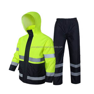 แจ็กเก็ตเพื่อความปลอดภัยของผู้ชายสีเหลืองสะท้อนแสงกันน้ำแจ็คเก็ตพร้อมแขนเสื้อที่ถอดออกได้ - Product Image 4