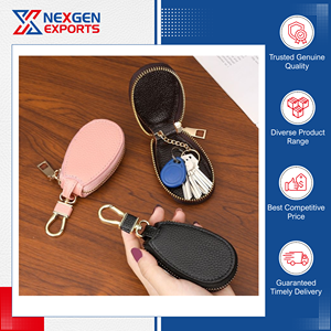 Assured Quality Fashion Waterproof PU Leather Multifunctional Key Holder <b>Storage</b> Bag for Daily Use - Product Image 5