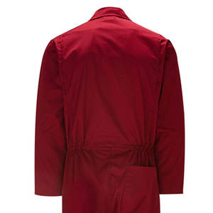 Overol de Trabajo Rojo para Hombre, de Algodón, Alta Visibilidad, Antiarrugas, Antiretráctil, Manga Larga, Cómodo, Uniforme de Seguridad Industrial - Product Image 4