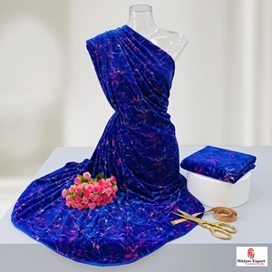 Tissu en velours imprimé multicolore de luxe, tissu de mode haut de gamme, vêtements, décoration intérieure, textile, fabricant de tissus sur mesure OEM ODM - Product Image 6