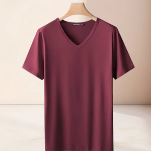เสื้อยืดคอกลมแขนสั้นผู้ชายปี 2025 ทรงปกติ ระบายอากาศได้ดี ไซส์ใหญ่ ผ้าฝ้ายแท้ 100% เป็นมิตรกับสิ่งแวดล้อม เหมาะสำหรับฤดูร้อน สีพื้น - Product Image 6