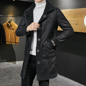 Solid Trader Premium Quality Light Weight Secure Comfortable Daily Commute Clothing Mens <b>Long</b> <b>Leather</b> <b>Jacket</b> - Product Image 4