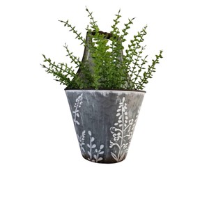Maceta Colgante de Metal Galvanizado para Pared, Estilo Rústico, para Jardín, Interior y Exterior, para Flores, Decoración del Hogar, Cocina y Porche - Product Image 2