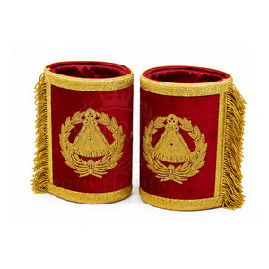 Manchettes maçonniques personnalisées avec des détails élégants, tissu doux et finition de qualité pour chemises formelles, vestes et accessoires vestimentaires - Product Image 4