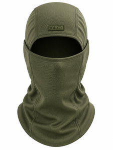 Pasamontañas MIAZ Verde Oliva a Rayas, Unisex, para Exteriores, Transpirable, Impermeable, Ajustable para Adultos, con Impresión Digital Personalizada - Product Image 1