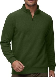 Pull à col quart zippé en molleton 100 % coton, avec col roulé, détails imprimés et fabrication écoresponsable - Product Image 3