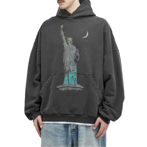Sudadera con Capucha Extra Grande, Personalizable con Logotipo, Ecológica, de Algodón y Felpa, Unisex, Venta al Por Mayor - Product Image 5