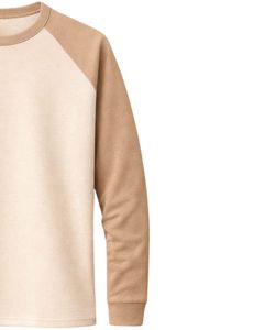 T-shirt à manches longues en jersey raglan personnalisé pour homme, coton et polyester, col rond, décontracté, manches contrastées, style baseball, fourniture de vêtements OEM - Product Image 4