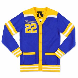 Pull-over à col en V de la sororité Sigma Gamma Rho - Patch brodé personnalisé avec le logo universitaire bleu et or - Product Image 2